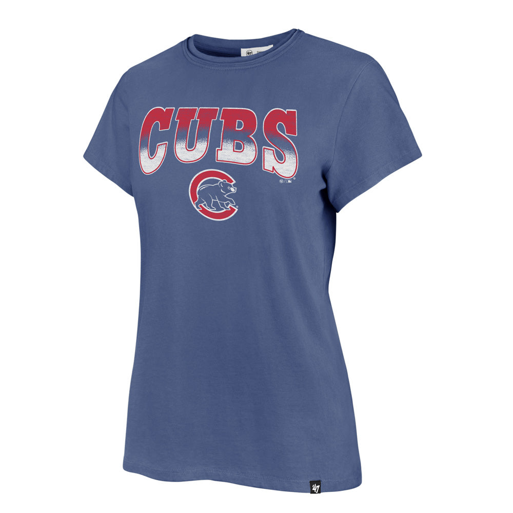 MLB Chicago Cubs Women&#39;s &#39;47 Undertone Frankie T-Shirt - Blue