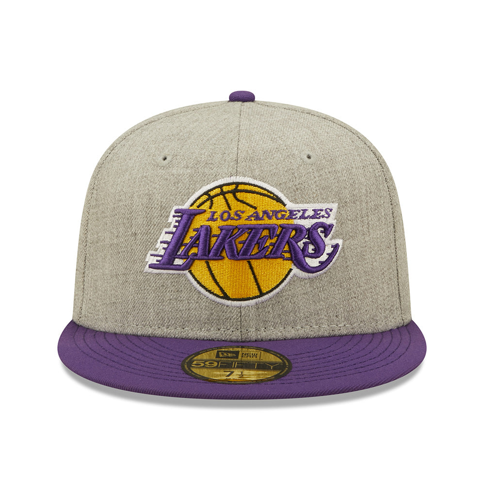 NBA Los Angeles Lakers New Era Heather Patch 59FIFTY Fitted
