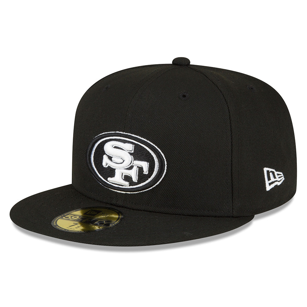 NFL San Francisco 49ers New Era Black/White Sidepatch 59FIFTY Fitted