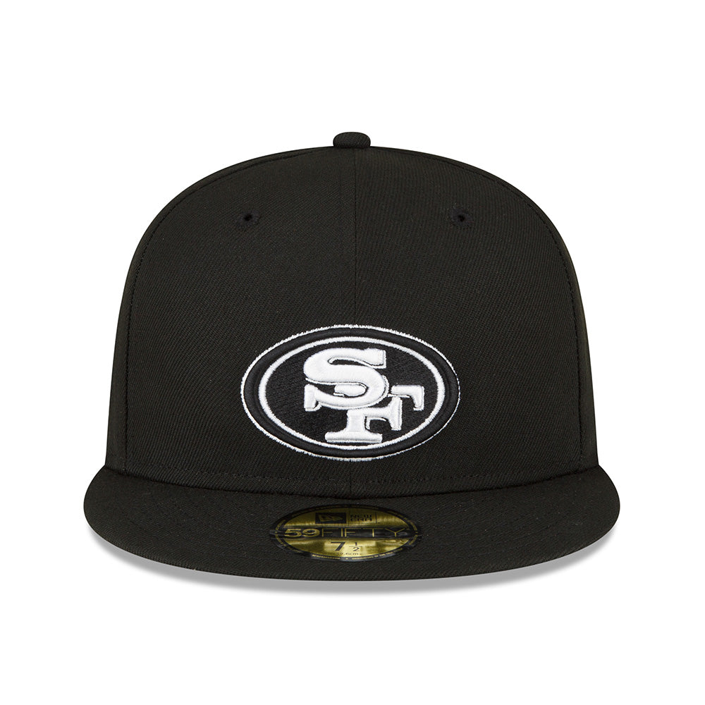 NFL San Francisco 49ers New Era Black/White Sidepatch 59FIFTY Fitted