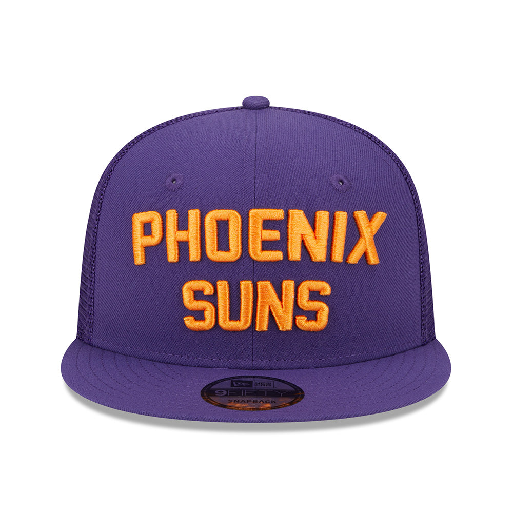 NBA Phoenix Suns New Era Stacked 9FIFTY Trucker Snapback