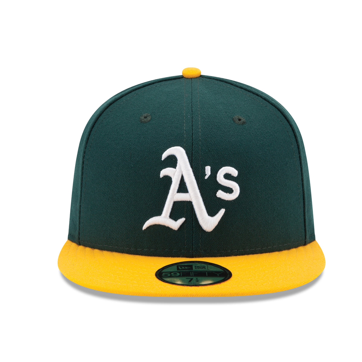 MLB Oakland Athletics Youth New Era Home Authentic Collection 59FIFTY Fitted Hat - Green