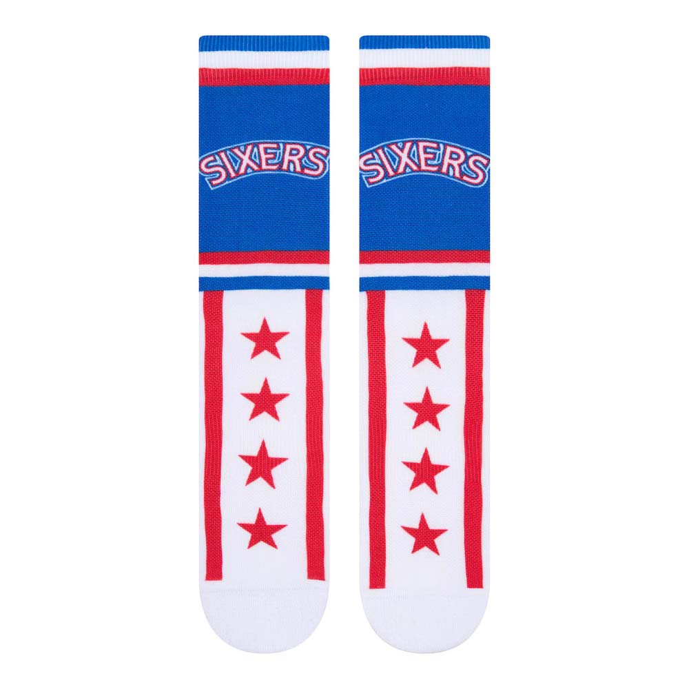 NBA Philadelphia 76ers Parkway Hardwood Classic Crew Socks