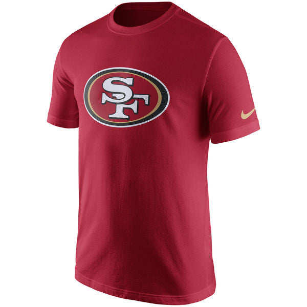 NFL San Francisco 49ers Nike Cotton Essential Logo Tee - Red - Just Sports
