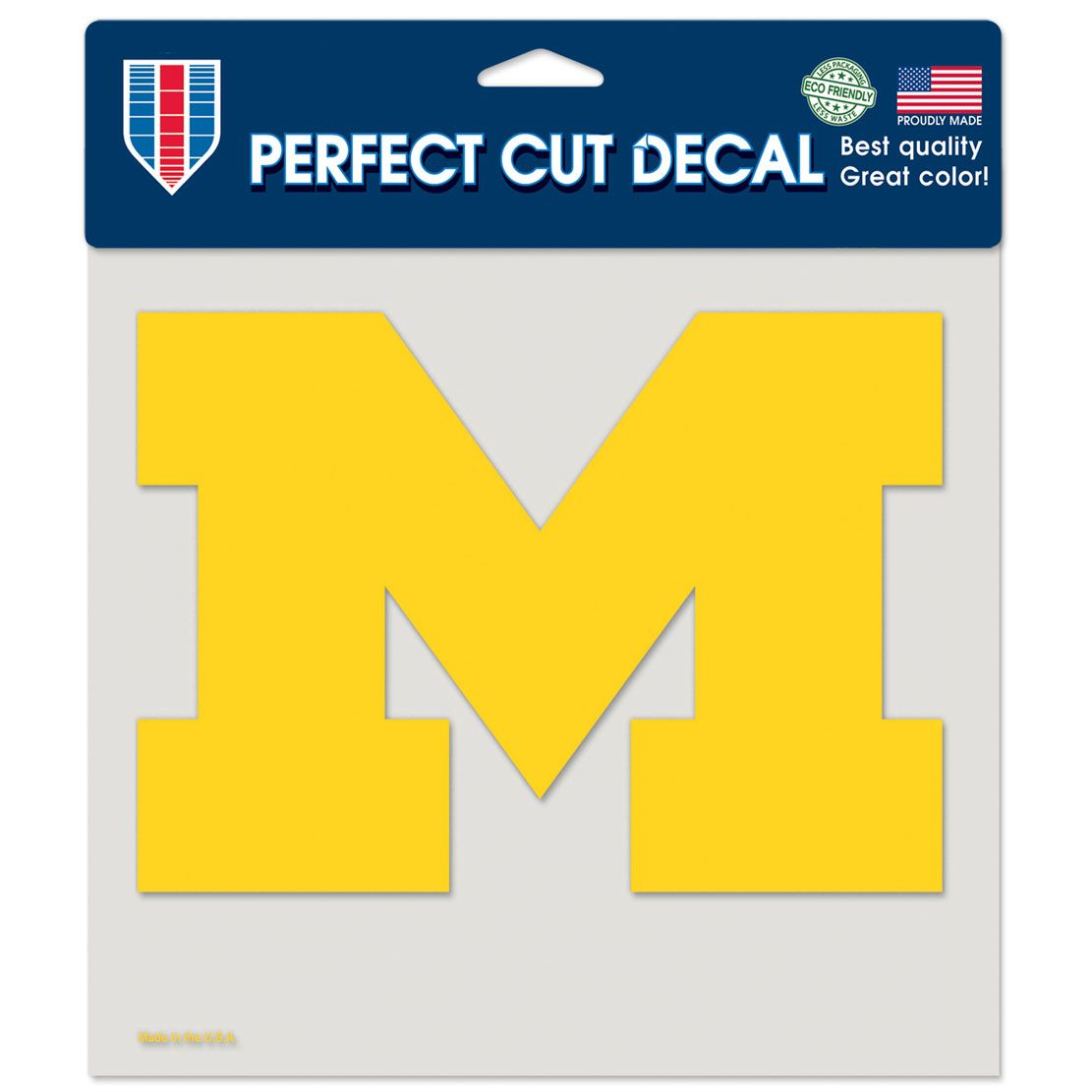 NCAA Michigan Wolverines WinCraft 8&quot; x 8&quot; Logo Decal