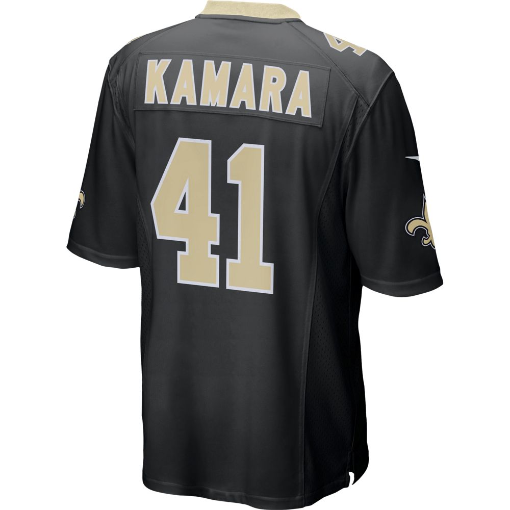 NFL New Orleans Saints Alvin Kamara Nike Game Jersey - Black - Just Sports