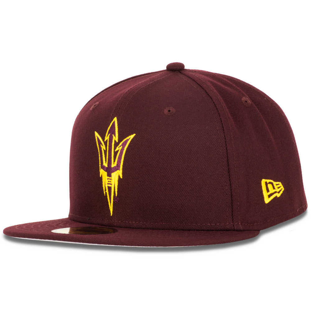 NCAA Arizona State Sun Devils New Era Basic Tonal 59FIFTY Fitted Hat - Maroon