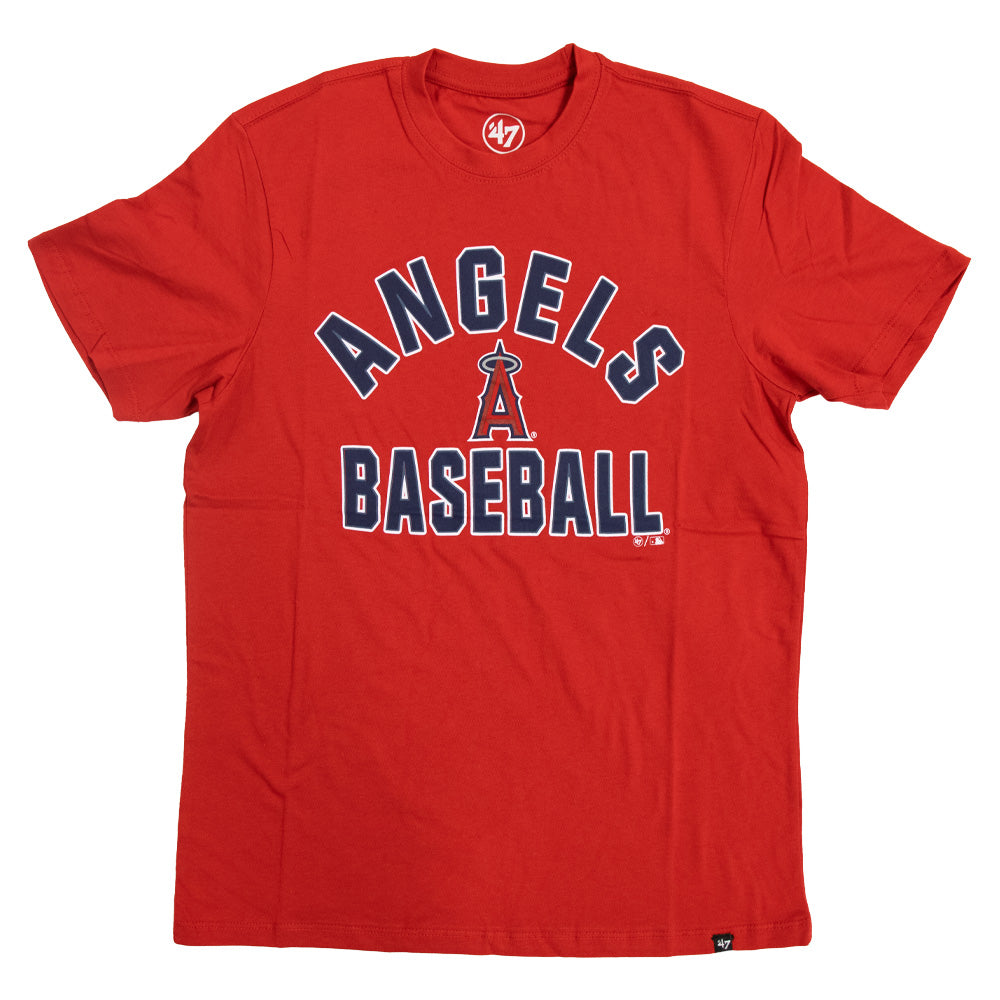 MLB Los Angeles Angels &#39;47 Varsity Arch Tee - Red