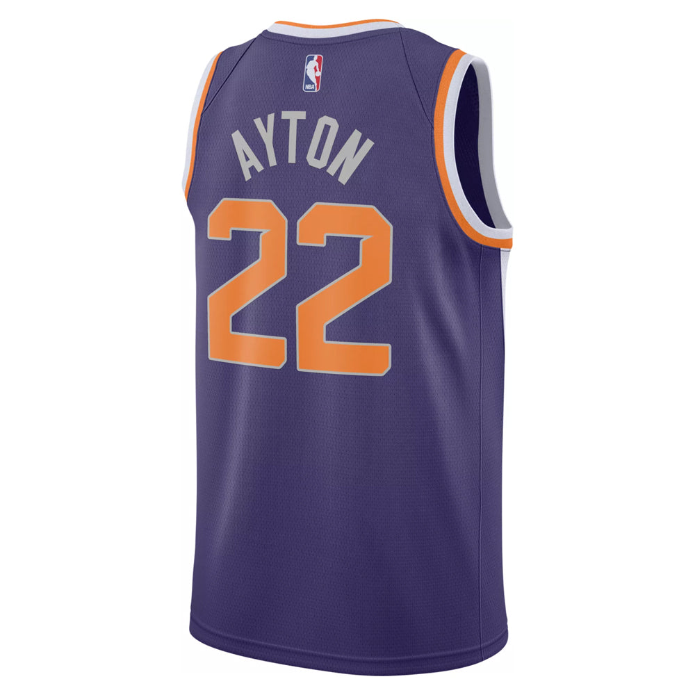 NBA Phoenix Suns Deandre Ayton Nike Icon Swingman Jersey - Purple
