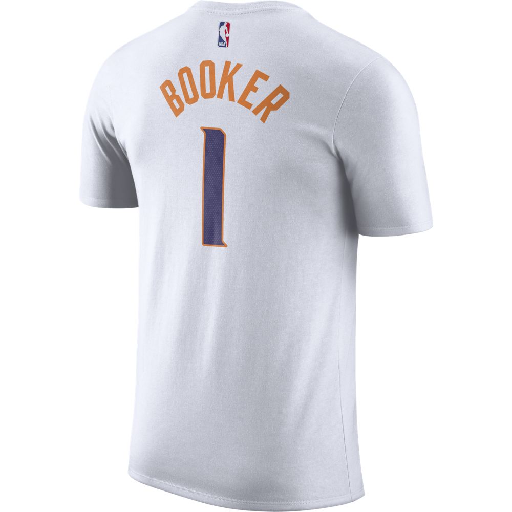 NBA Phoenix Suns Devin Booker Nike Association Name &amp; Number Tee - White