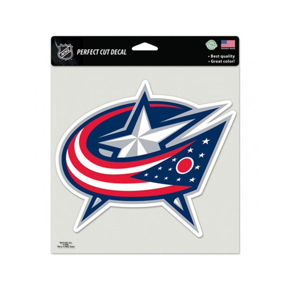 NHL Columbus Blue Jackets Wincraft 8x8 Car Decal