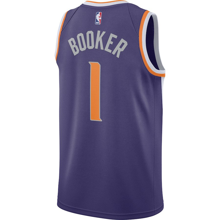 NBA Phoenix Suns Devin Booker Nike Icon Swingman Jersey - Purple