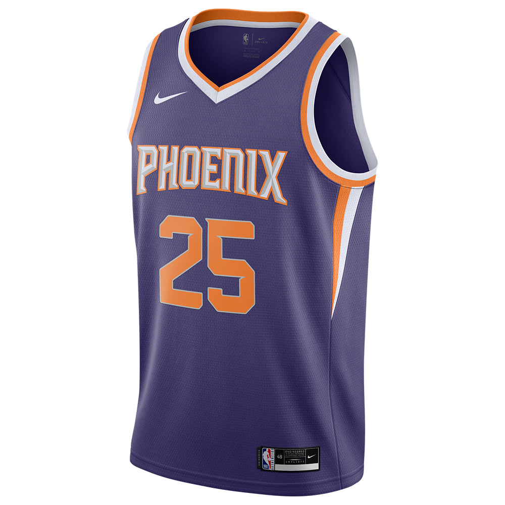 NBA Phoenix Suns Mikal Bridges Nike Icon Swingman Jersey - Purple