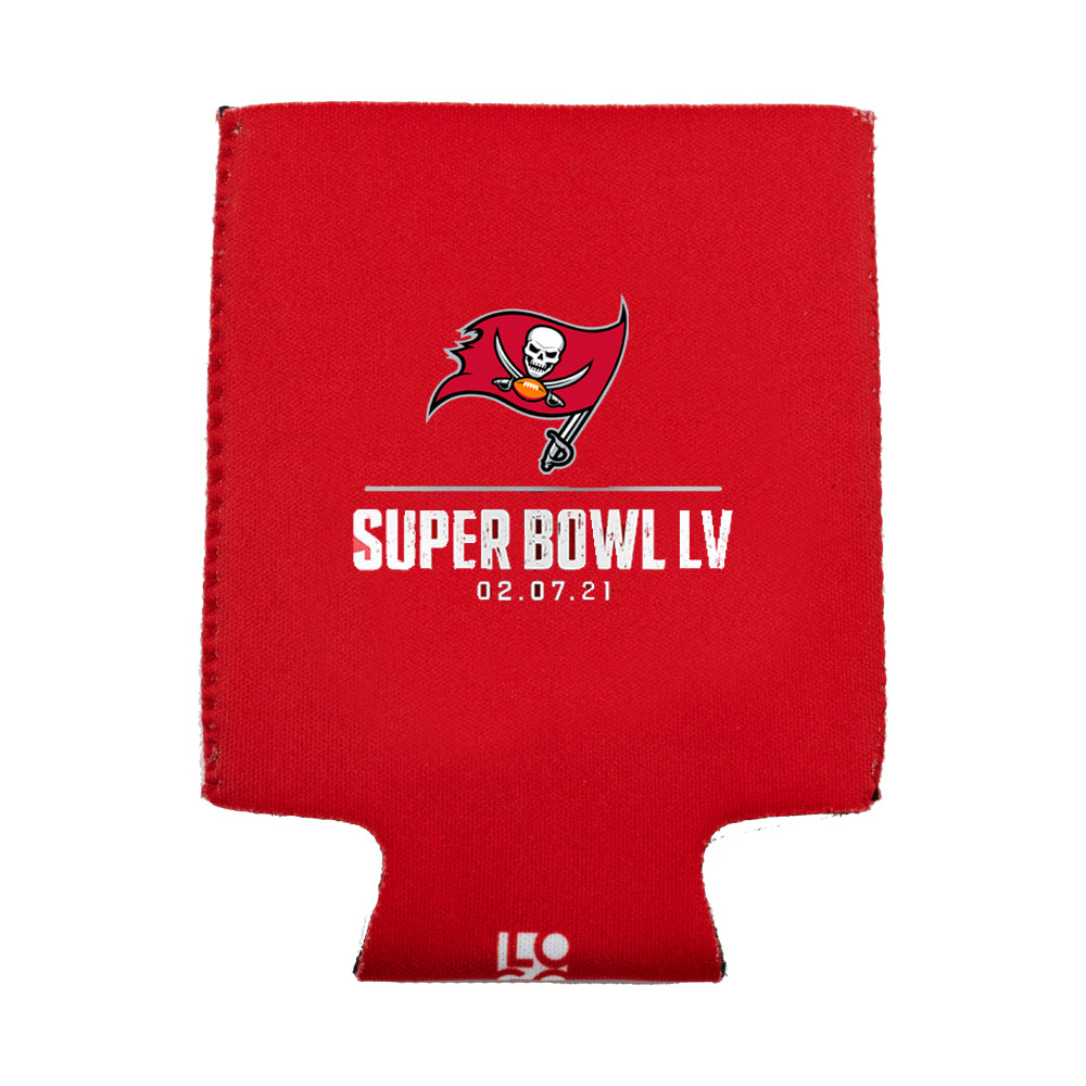 NFL Tampa Bay Buccaneers Logo Brands Super Bowl LV Can Cooler - Red