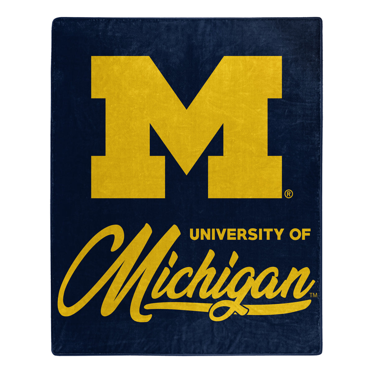 NCAA Michigan Wolverines Northwest Signature Raschel Blanket