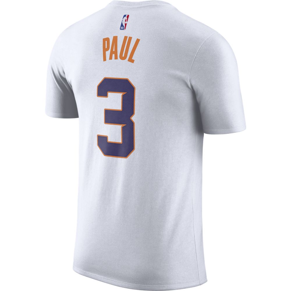 NBA Phoenix Suns Chris Paul Nike Association Name &amp; Number Tee - White