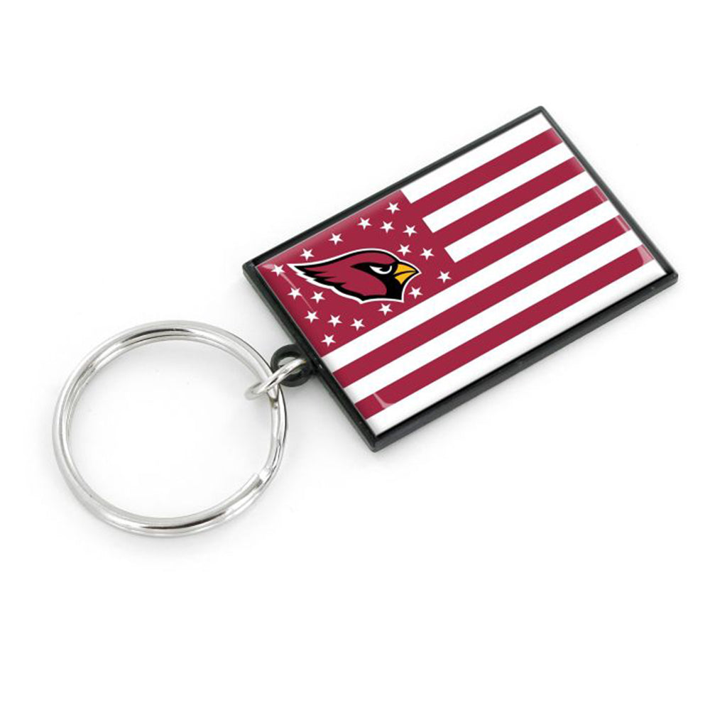 NFL Arizona Cardinals Aminco Americana Flag Keychain
