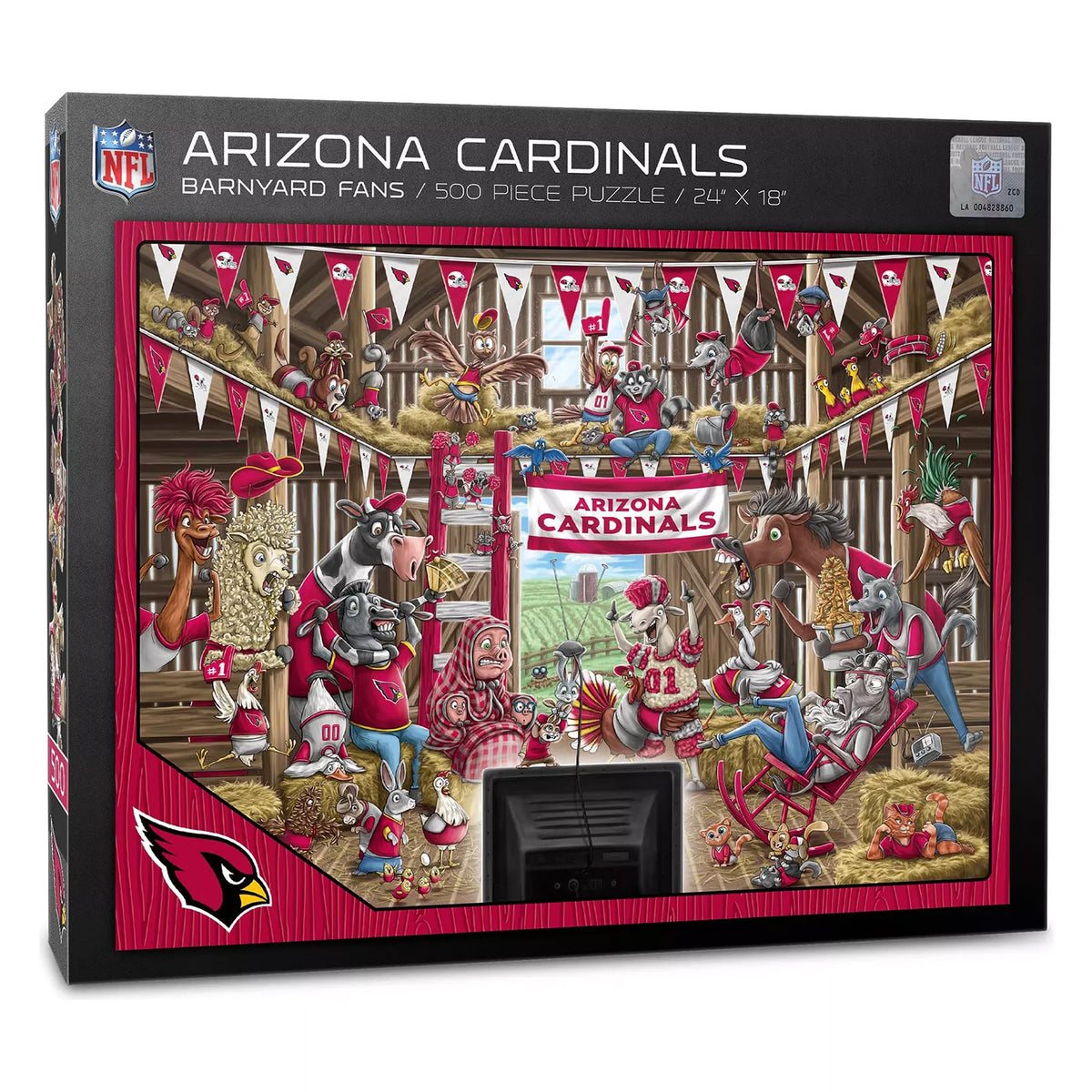 NFL Arizona Cardinals YouTheFan 24&quot; x 18&quot; Barnburner 500 Piece Puzzle