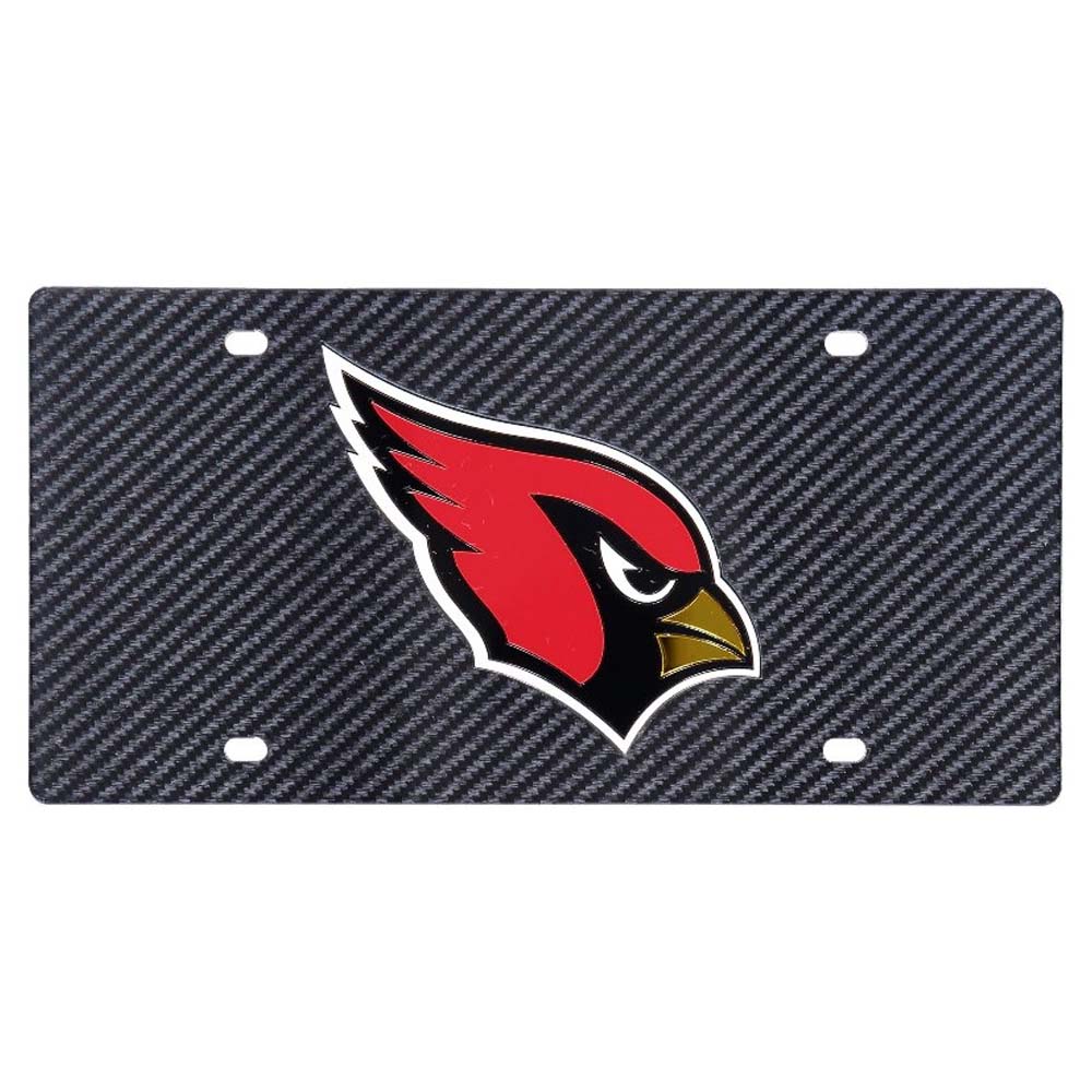 NFL Arizona Cardinals Wincraft Carbon License Plate