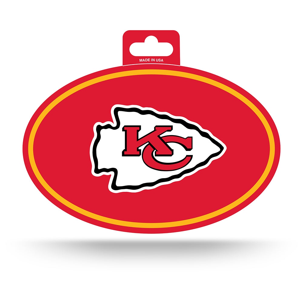 NFL Kansas City Chiefs Rico Oval Logo Sticker