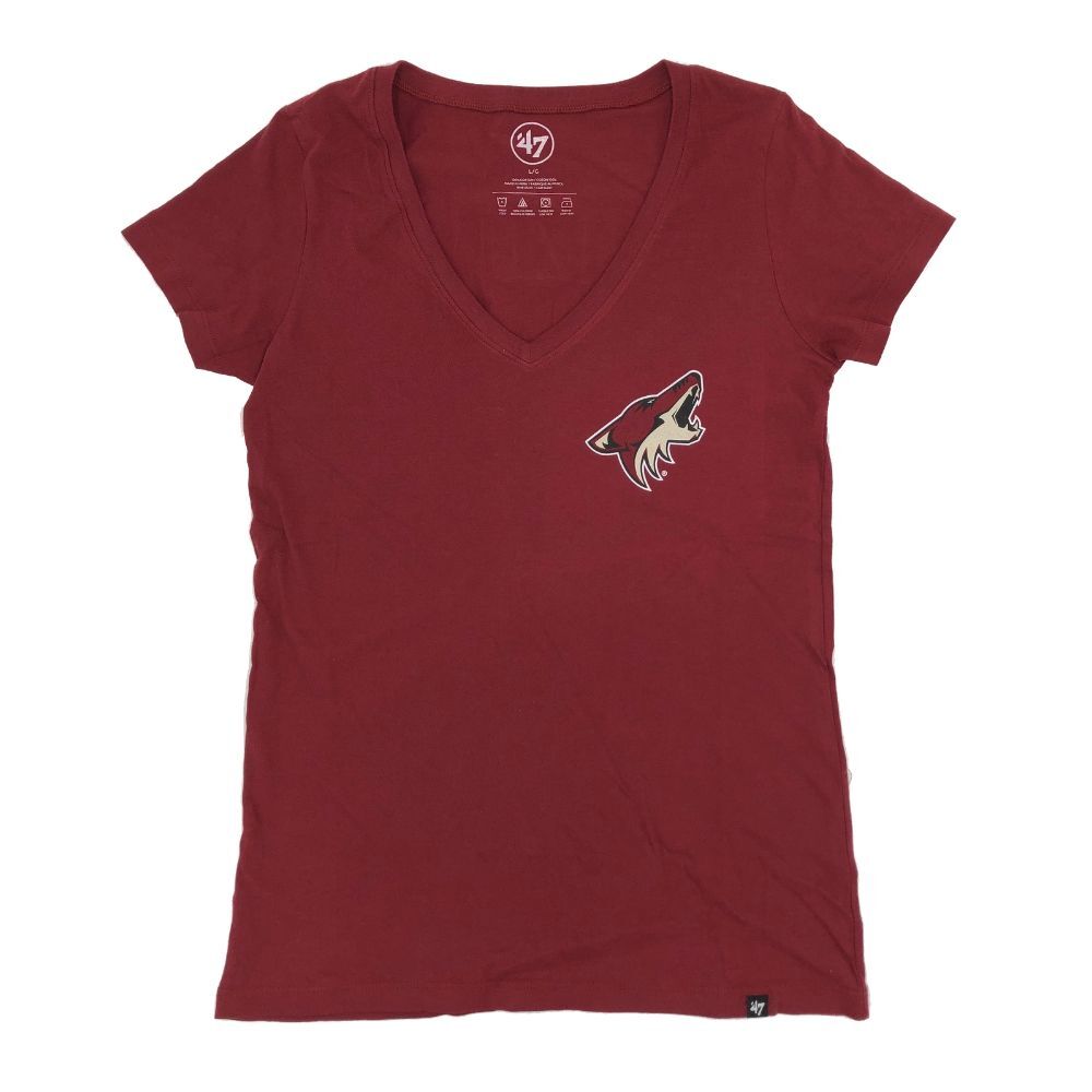 NHL Arizona Coyotes Women&#39;s &#39;47 Home Vneck Tee - Red