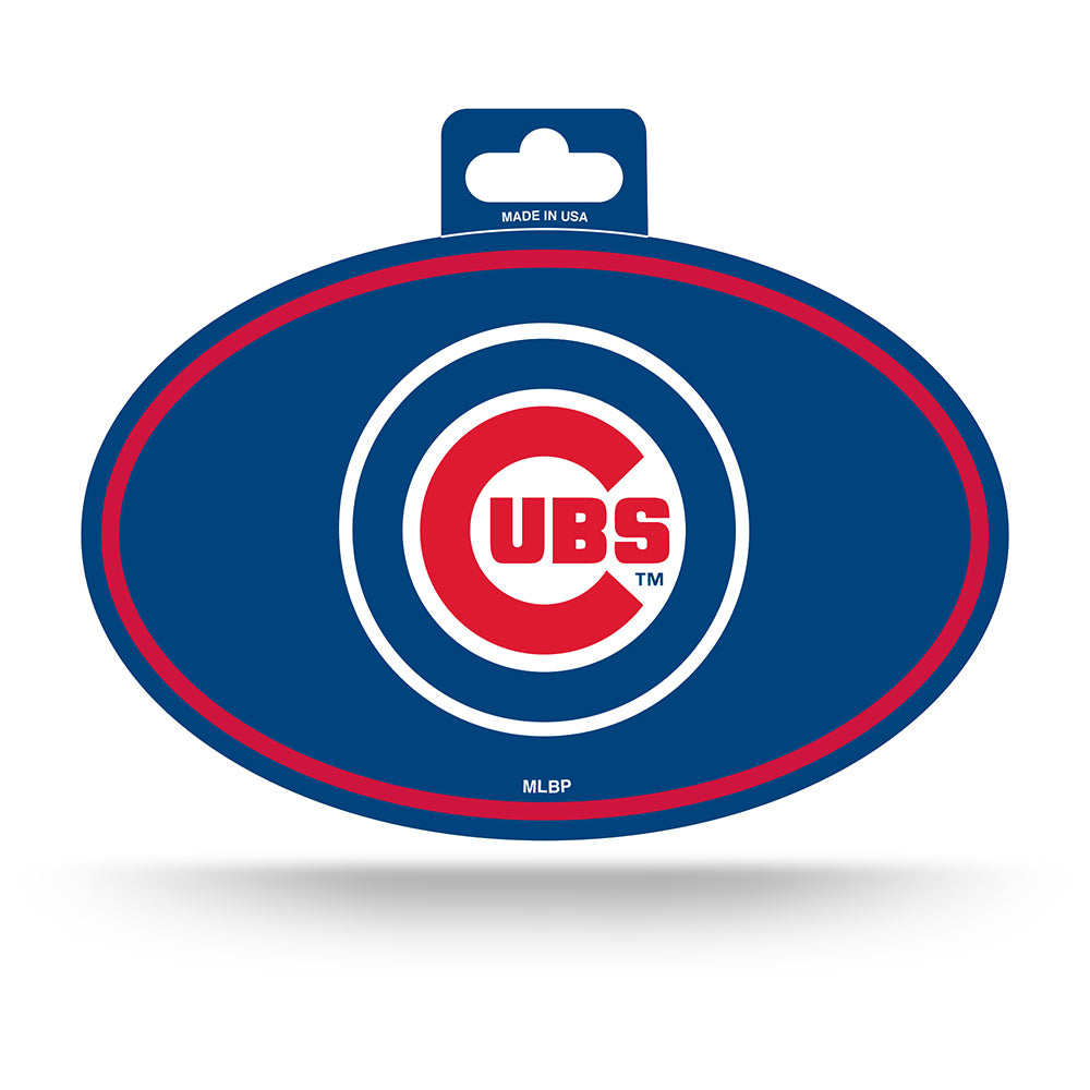 MLB Chicago Cubs Rico Team Color Oval Sticker