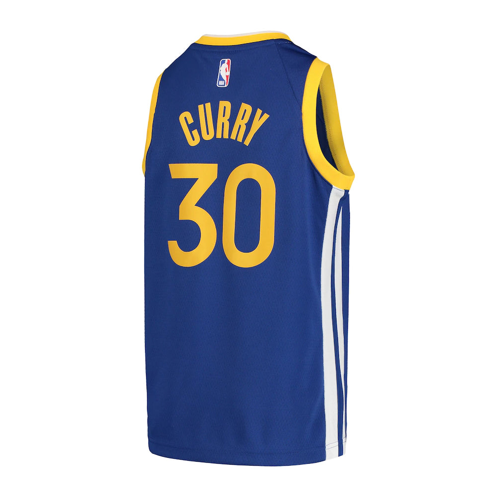NBA Golden State Warriors Steph Curry Youth Nike Icon Swingman Jersey - Blue