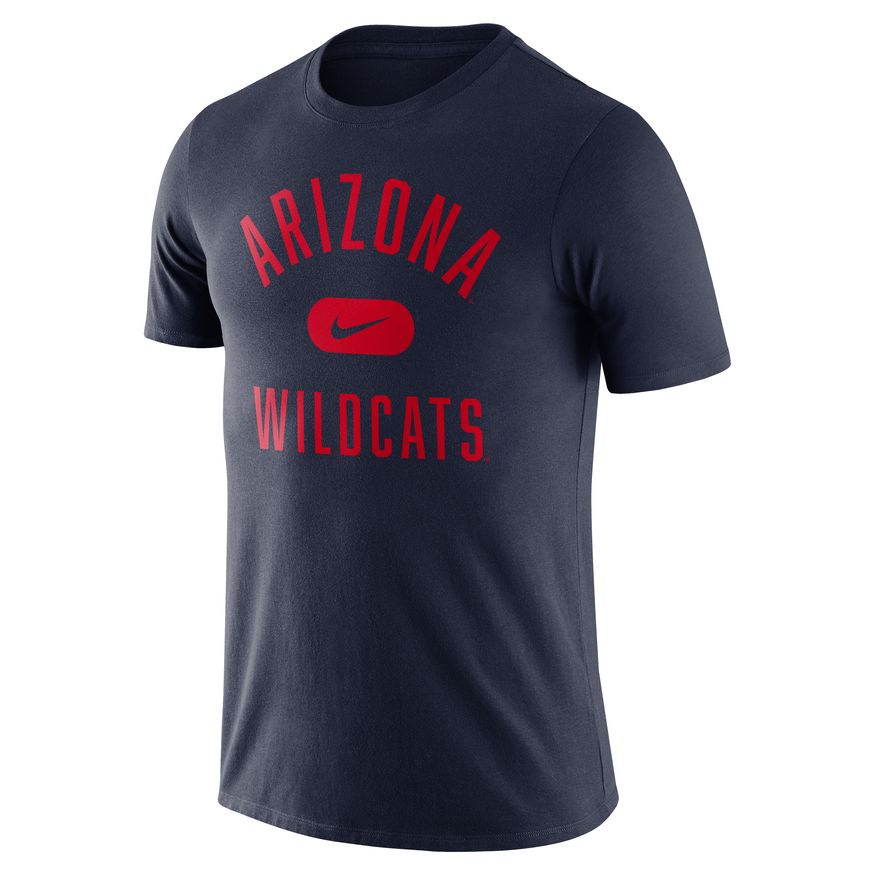 NCAA Arizona Wildcats Nike Basketball Team Arch T-Shirt - Navy
