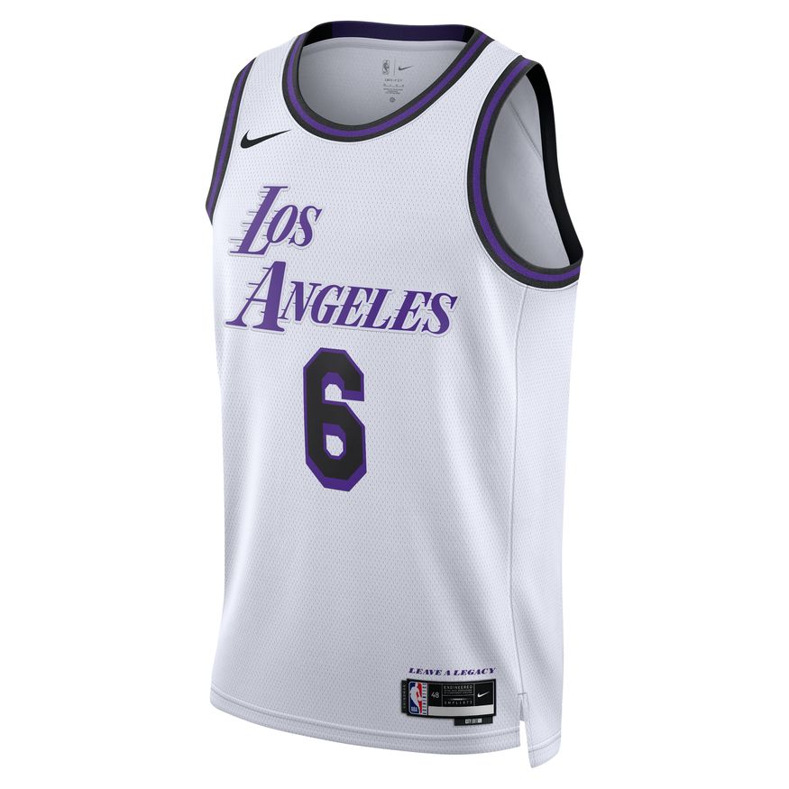 NBA Los Angeles Lakers LeBron James Nike &#39;22 City Edition Swingman Jersey