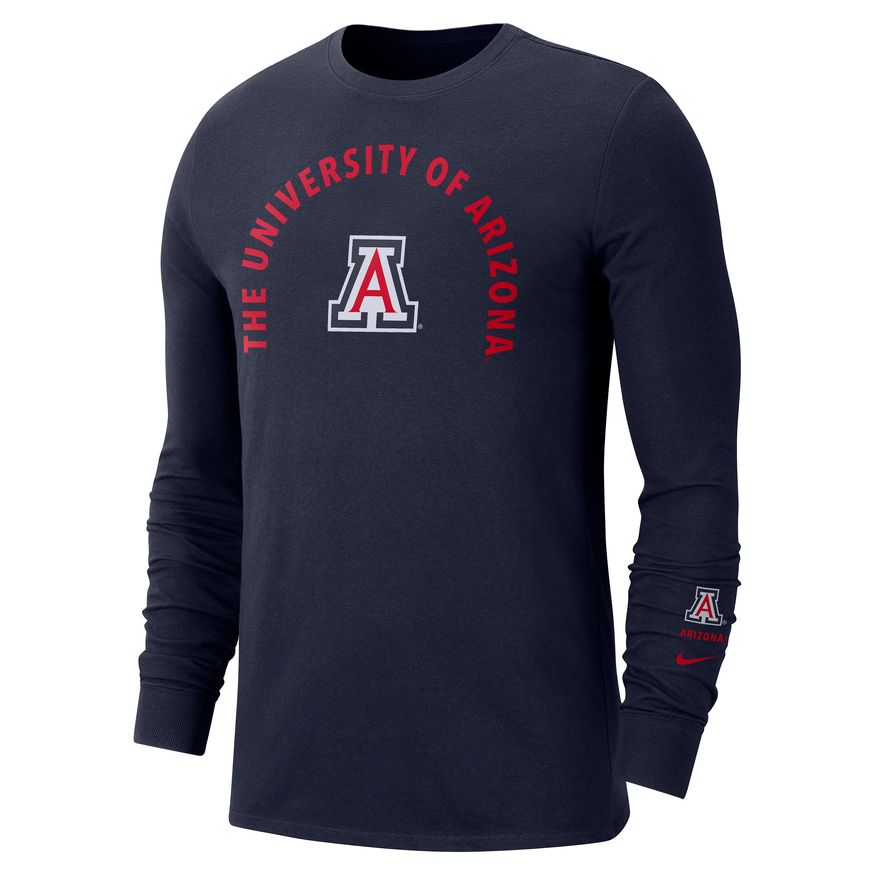 NCAA Arizona Wildcats Nike Seasonal Long Sleeve T-Shirt - Navy