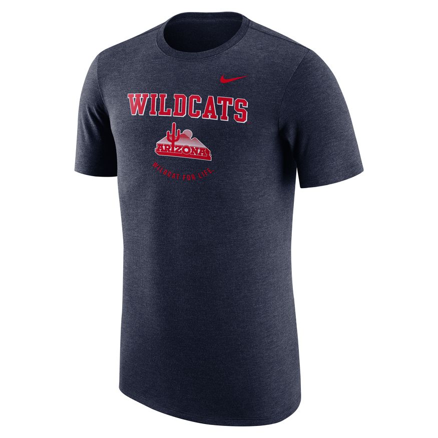 NCAA Arizona Wildcats Nike Dri-FIT Vault Logo Tri-Blend Tee