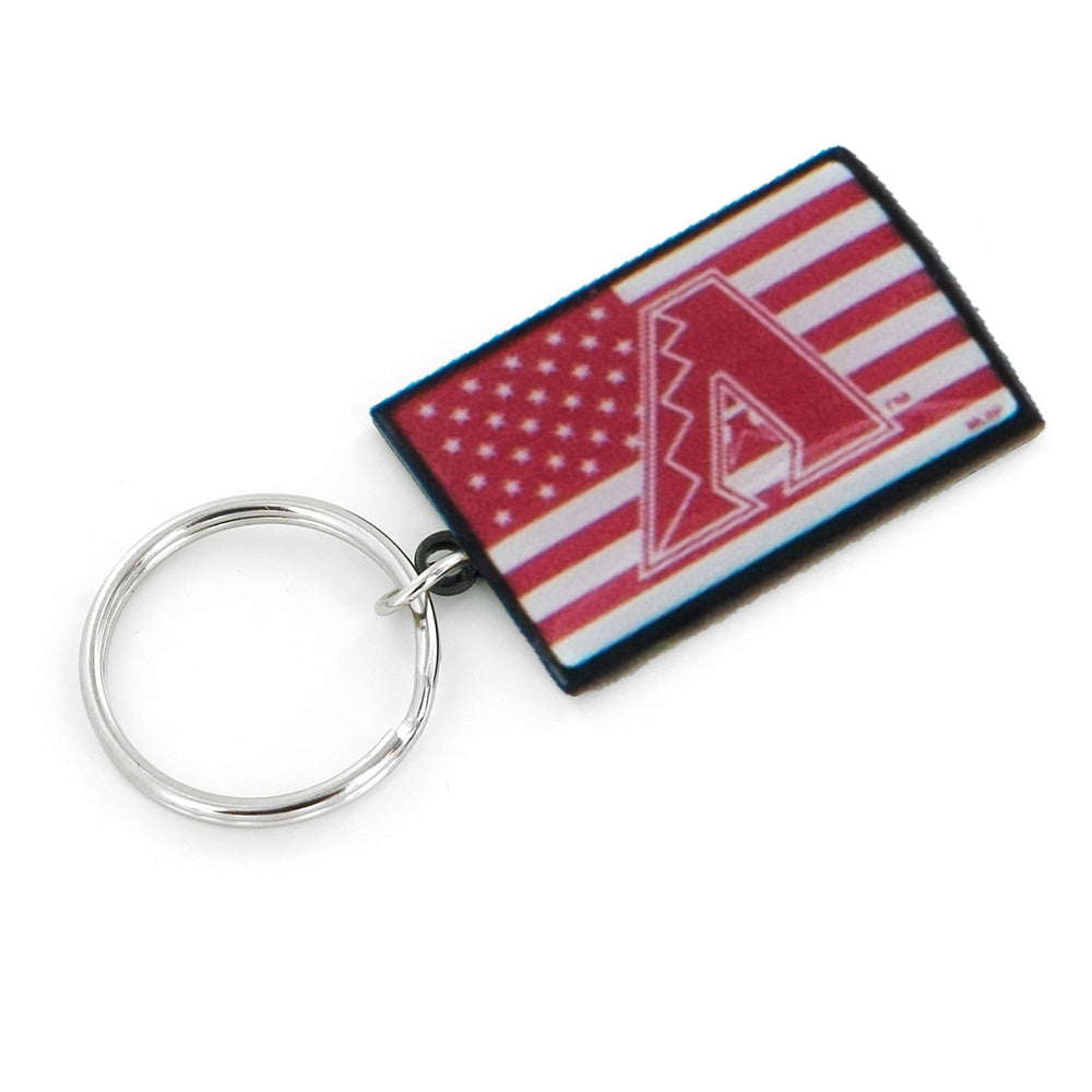 MLB Arizona Diamondbacks Aminco Americana Flag Keychain