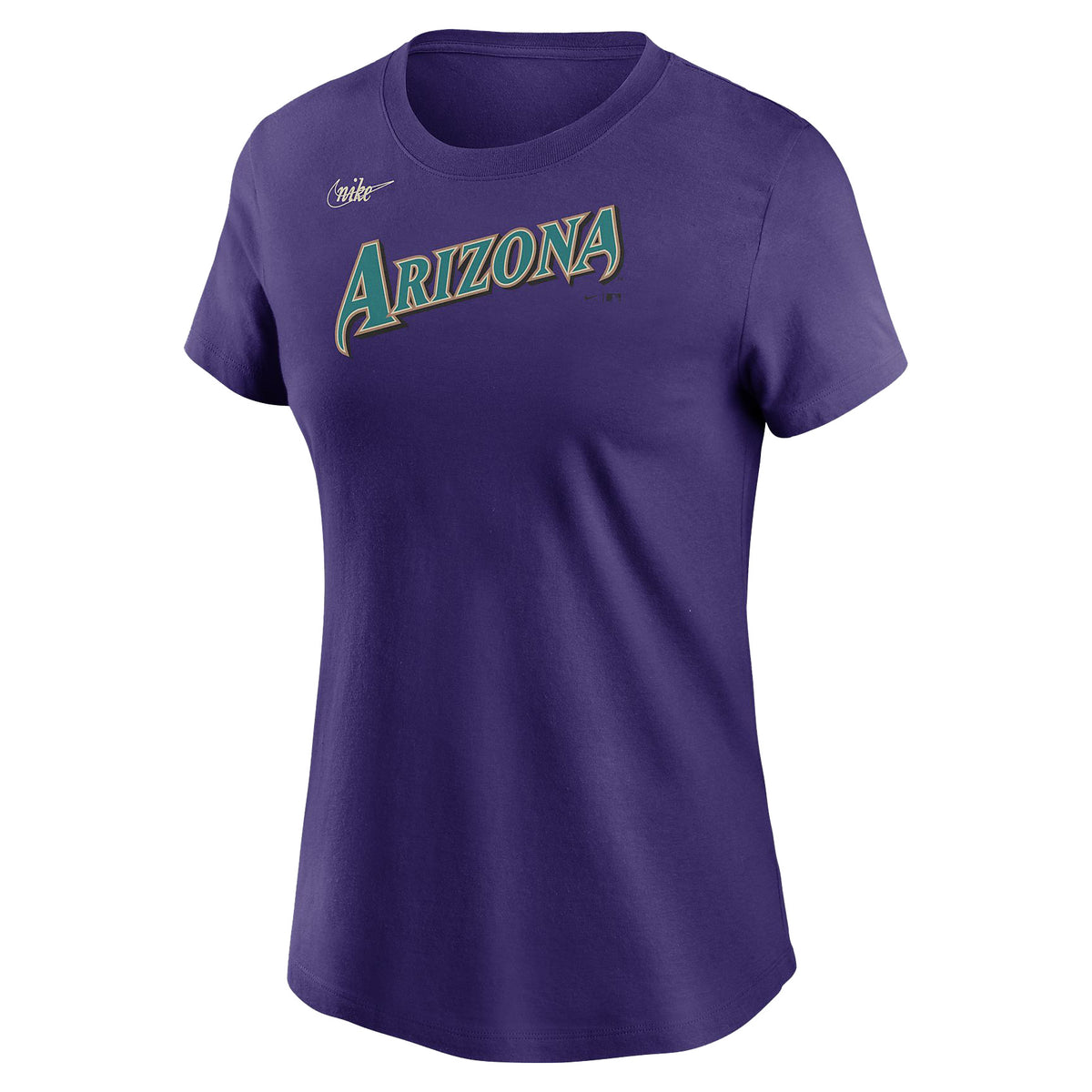 MLB Arizona Diamondbacks Women&#39;s Nike Cooperstown Wordmark Tee - Purple - Just Sports