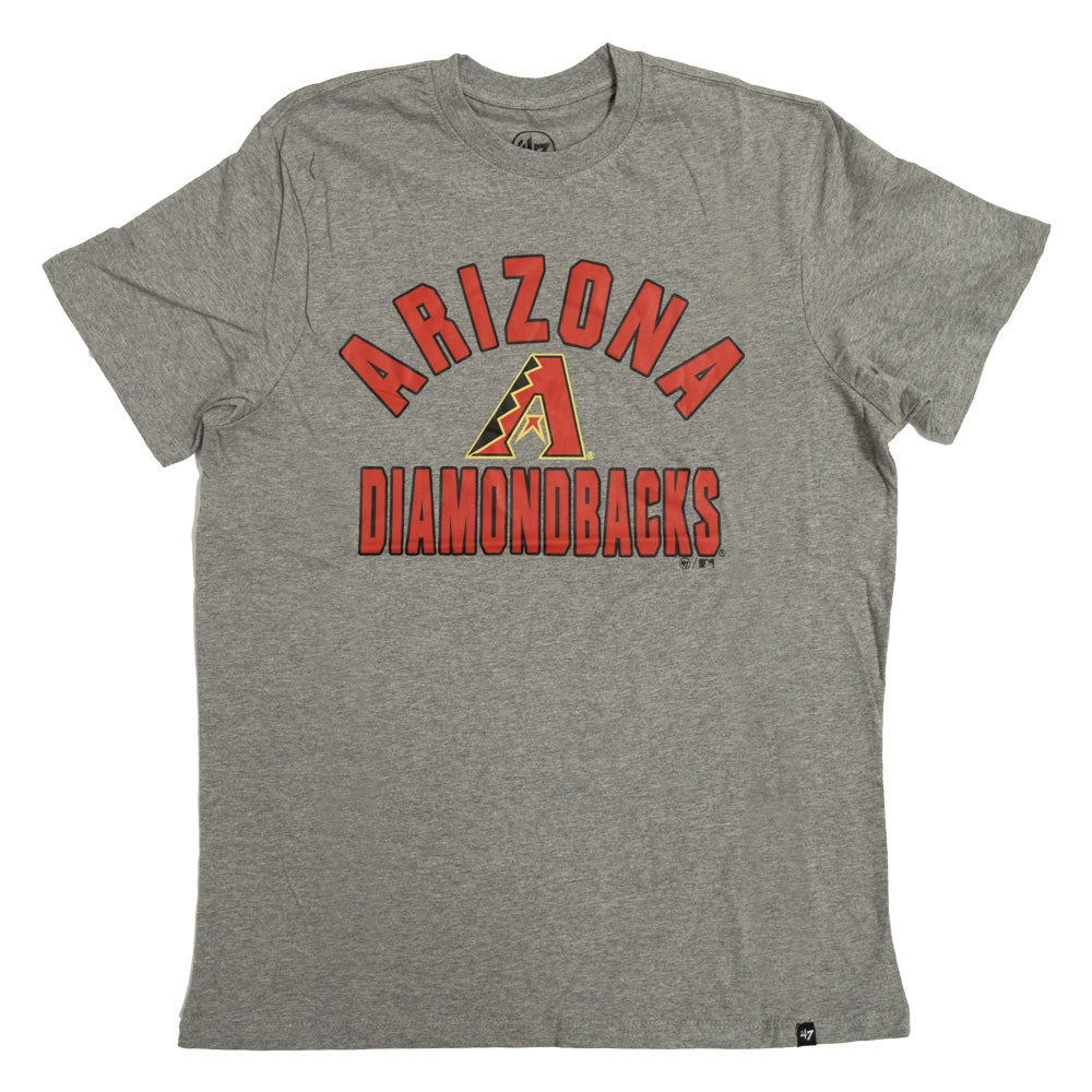 MLB Arizona Diamondbacks '47 Varsity Arch Tee - Gray - Just Sports