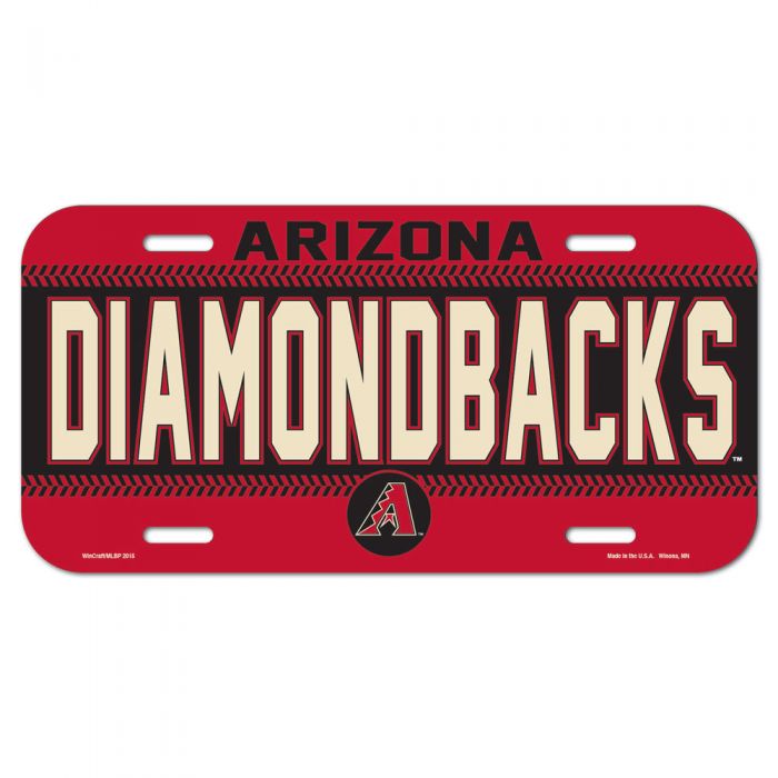 MLB Arizona Diamondbacks WinCraft License Plate