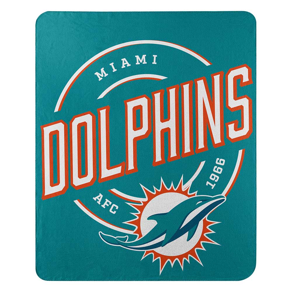 NFL Miami Dolphins Northwest Campaign 50x60 Fleece Throw