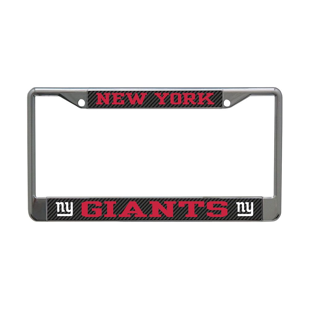 NFL New York Giants WinCraft Carbon License Plate Frame