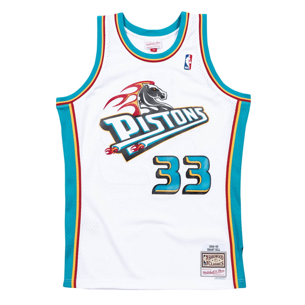 NBA Detroit Pistons Grant Hill Mitchell &amp; Ness &#39;86 Retro Swingman Jersey