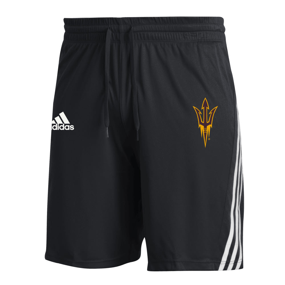 NCAA Arizona State Sun Devils adidas 3 Stripe Training Shorts