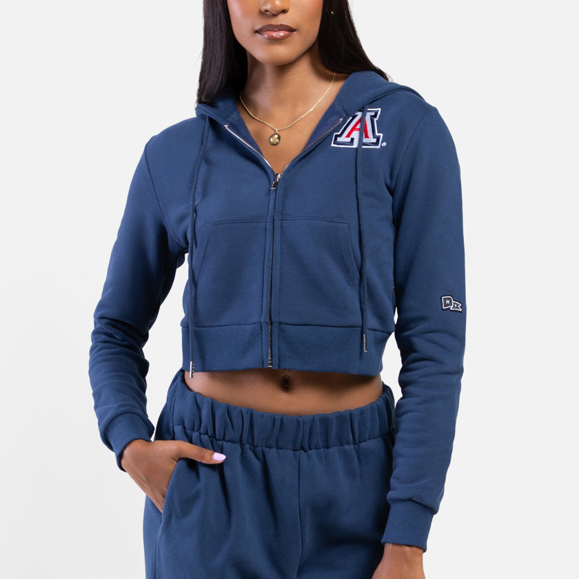 NCAA Arizona Wildcats Women&#39;s Hype &amp; Vice Mia Zip Sweater