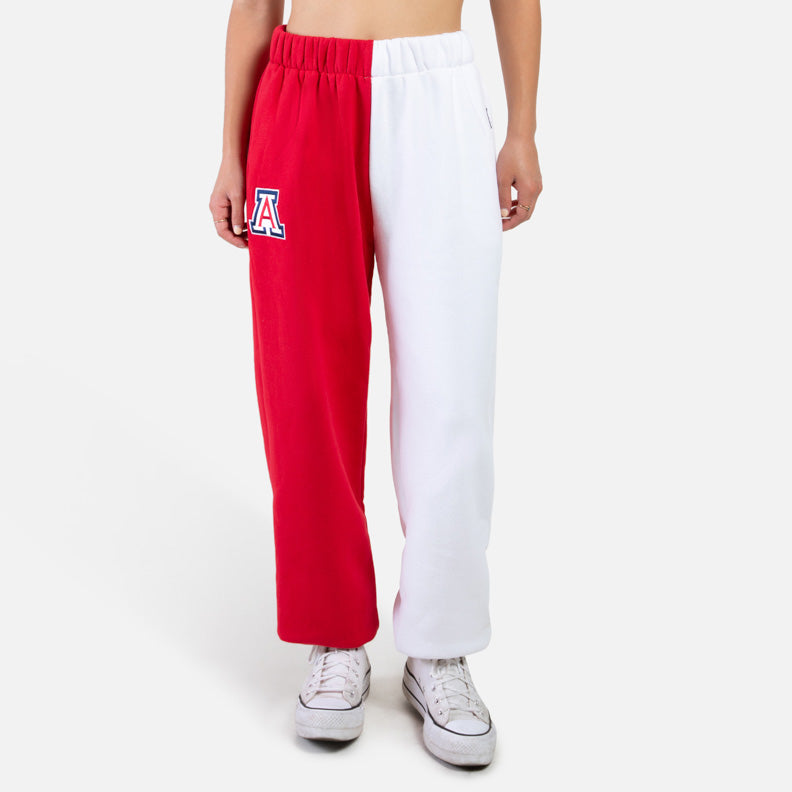 NCAA Arizona Wildcats Women&#39;s Hype &amp; Vice Color Block Sweatpants