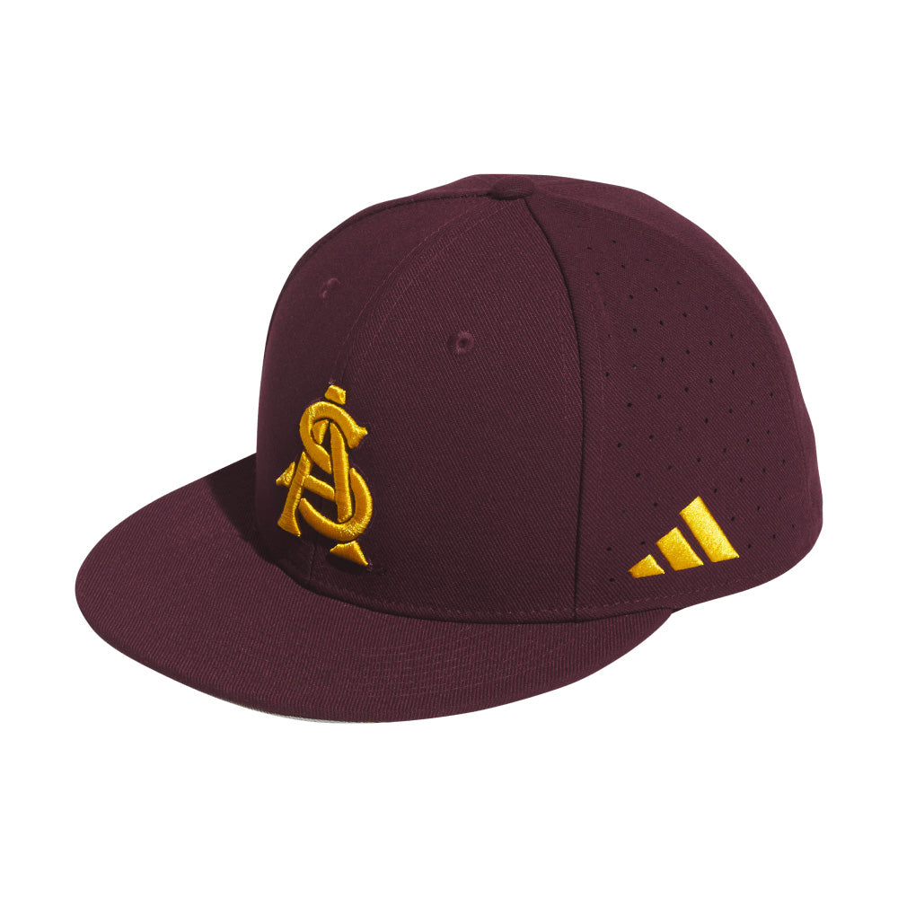 NCAA Arizona State Sun Devils adidas Performance Baseball On-Field Fitted Hat