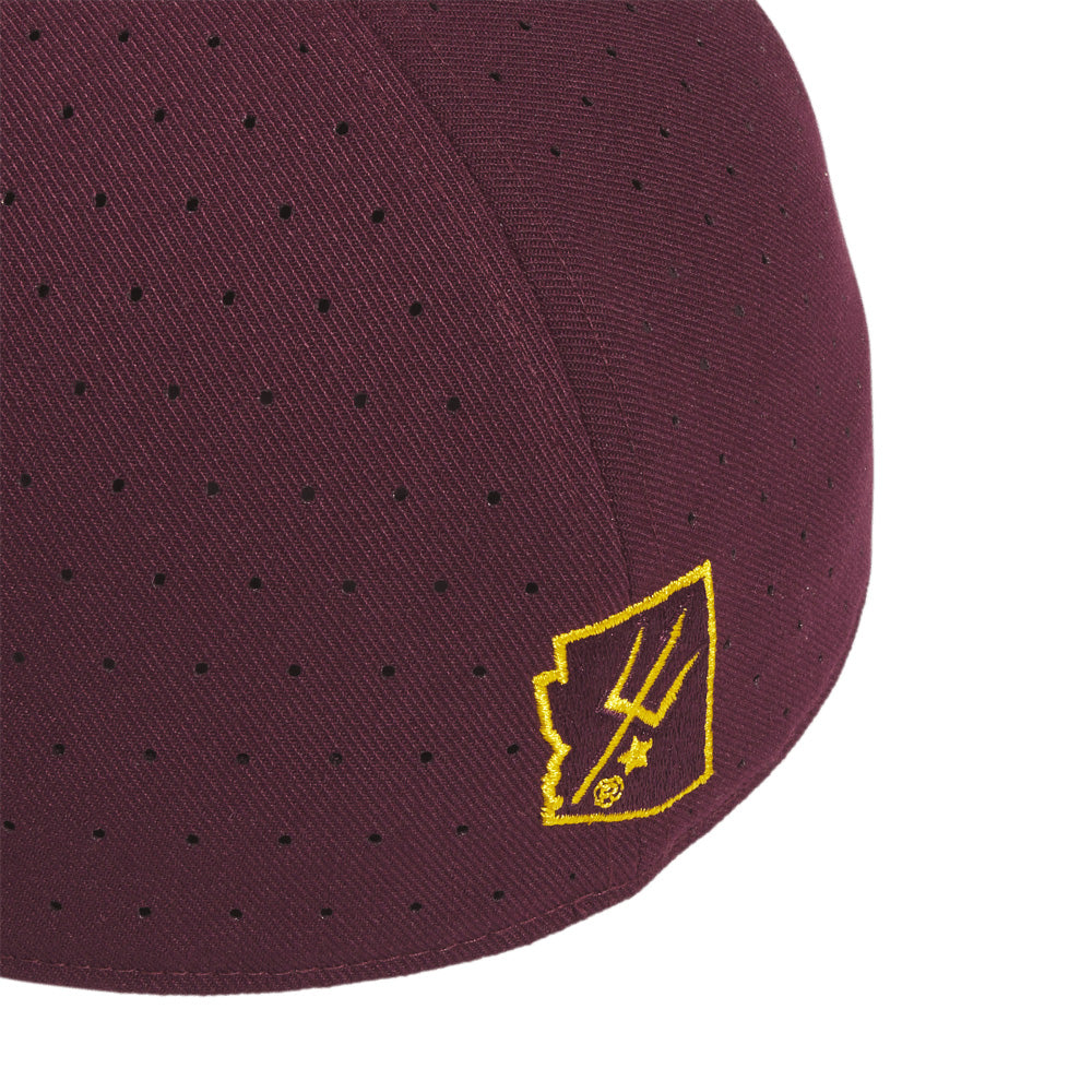 NCAA Arizona State Sun Devils adidas Performance Baseball On-Field Fitted Hat