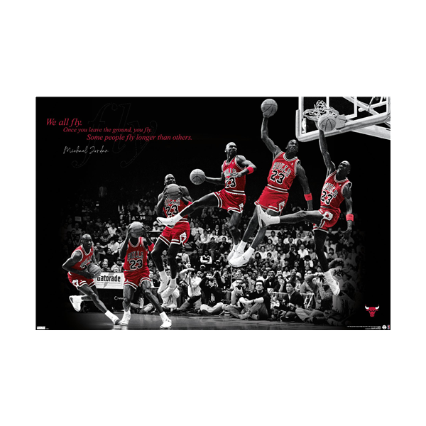 NBA Chicago Bulls Michael Jordan Trends Fly Wall Poster