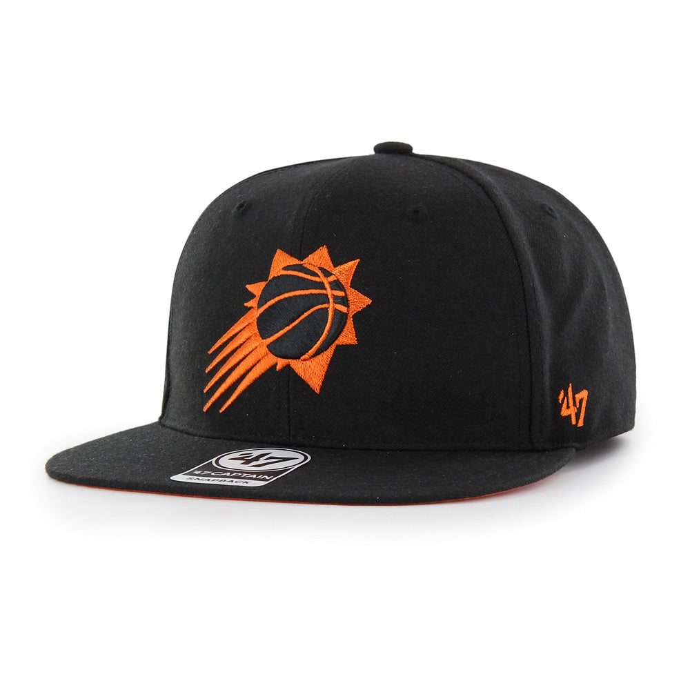 NBA Phoenix Suns &#39;47 Eclipse Logo Captain Snapback Hat - Black