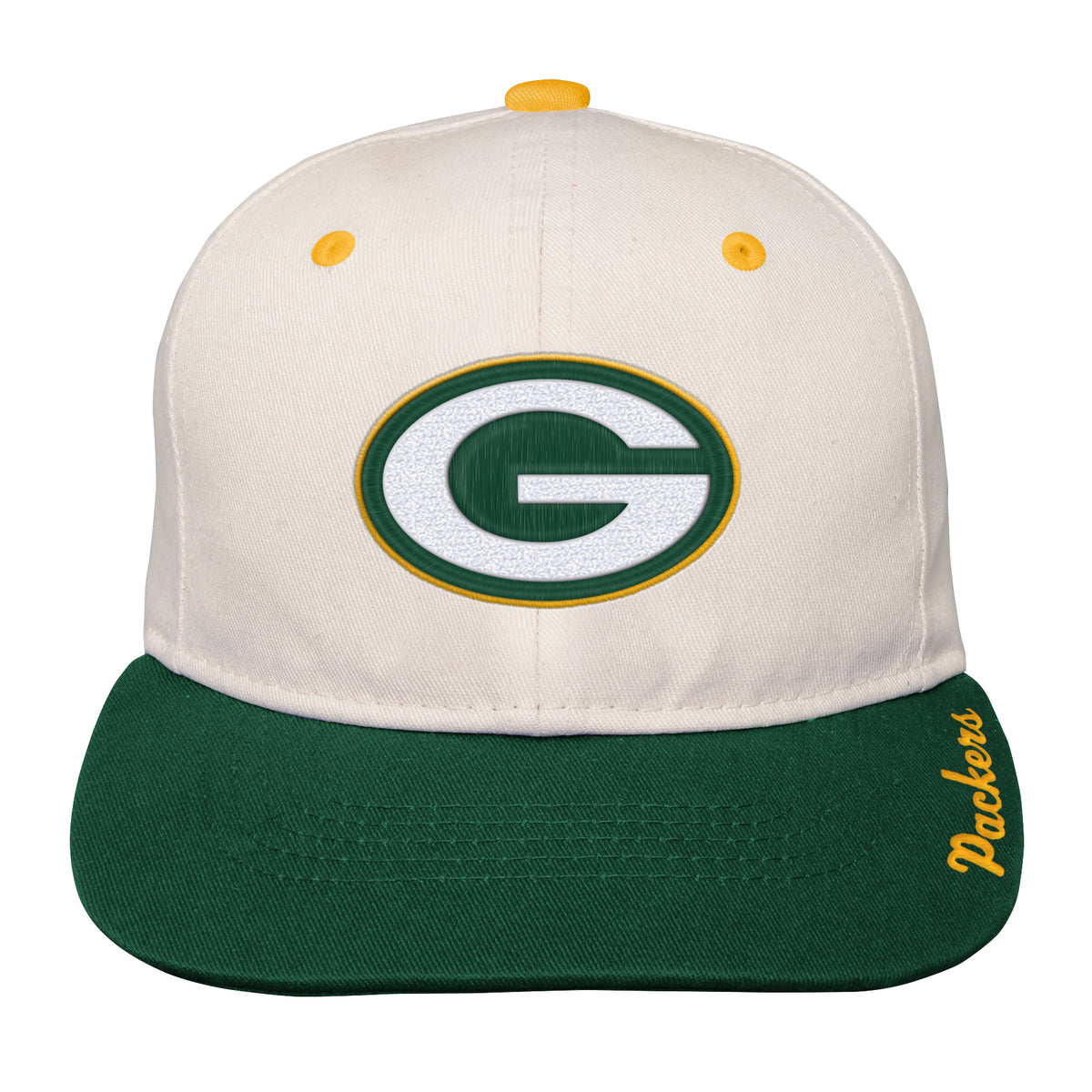 NFL Green Bay Packers Youth Outerstuff Script Bill Snapback Hat