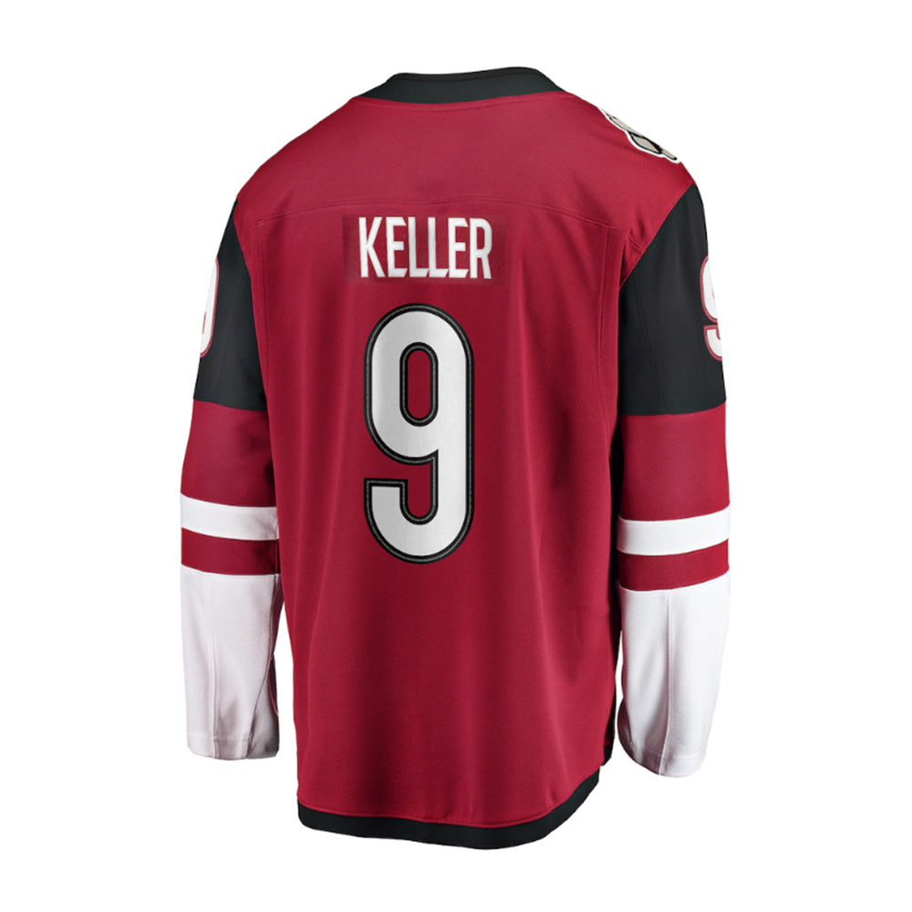 NHL Arizona Coyotes Clayton Keller Fanatic Home Breakaway Jersey - Red