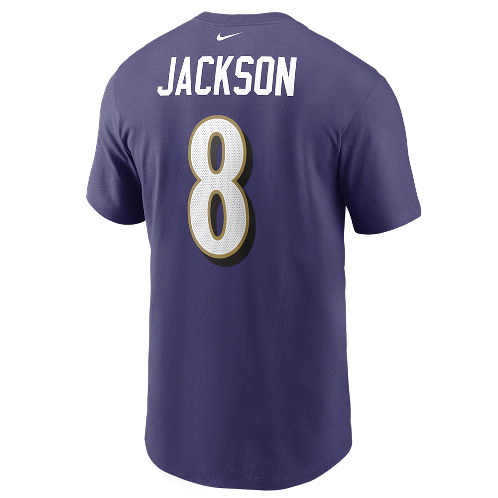 NFL Baltimore Ravens Lamar Jackson Nike Player Pride Name &amp; Number Tee