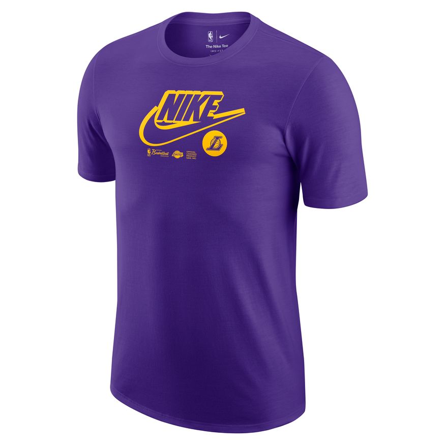 NBA Los Angeles Lakers Nike Dri-FIT &#39;22 Essential Logo Tee