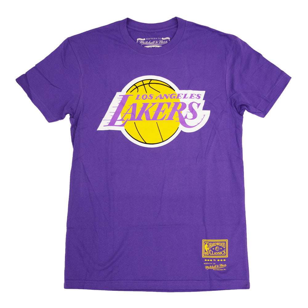 NBA Los Angeles Lakers Mitchell &amp; Ness Hardwood Classic Logo Tee